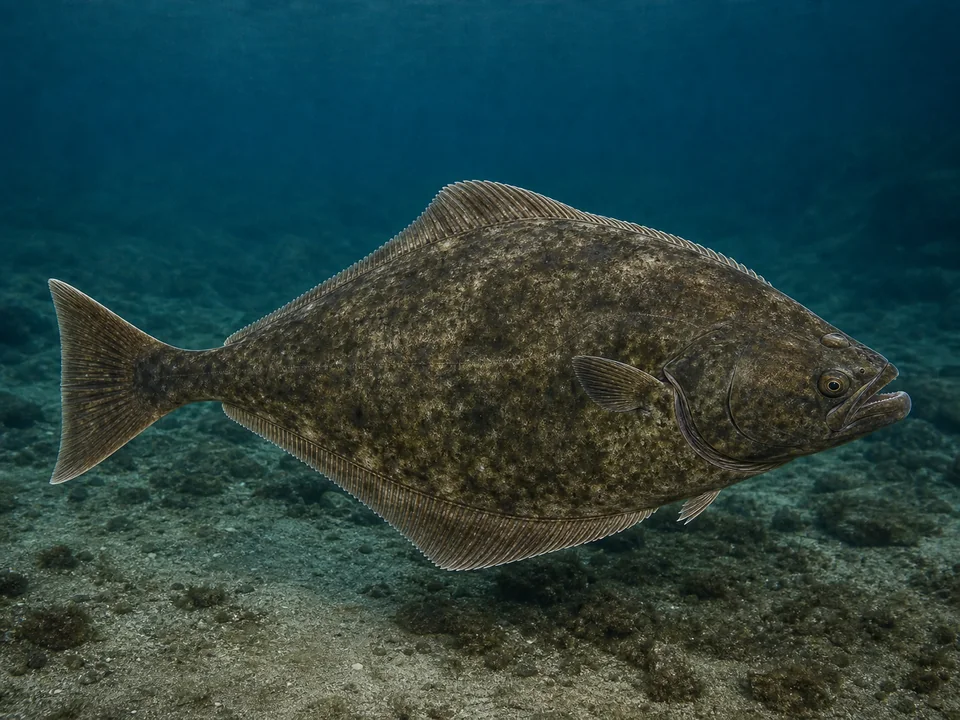 Hälleflundra (Hippoglossus hippoglossus)